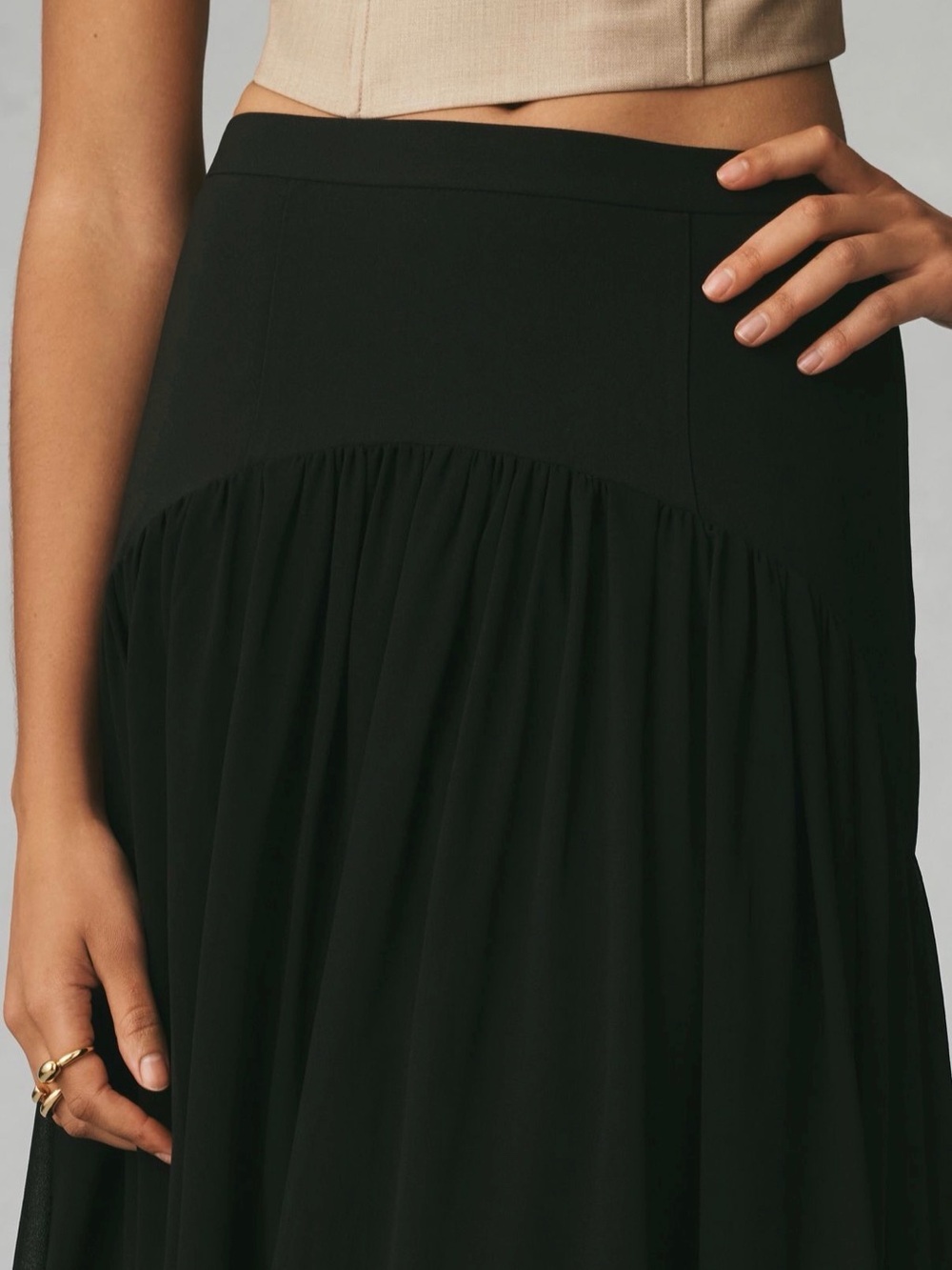 Hutch Black Maxi Skirt - Picture 3 of 6